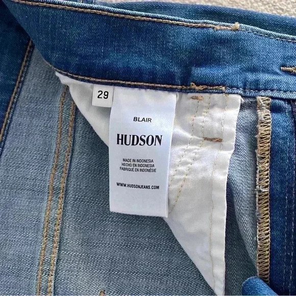 NWOT Hudson Blair High Rise Distressed Super Skinny Ankle Size 29 - Picture 5 of 12